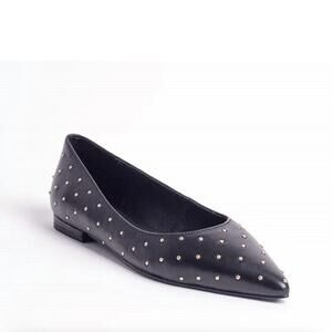 NEW CECELIA NEW YORK women's brie studded flats in black